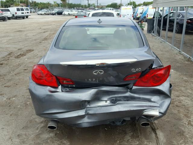 JN1CV6AR2FM522759 - 2015 INFINITI Q40 SILVER photo 9