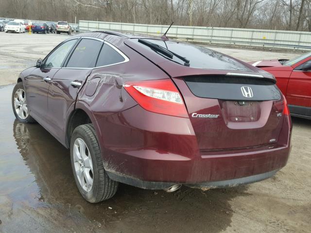 5J6TF2H55CL009958 - 2012 HONDA CROSSTOUR RED photo 3