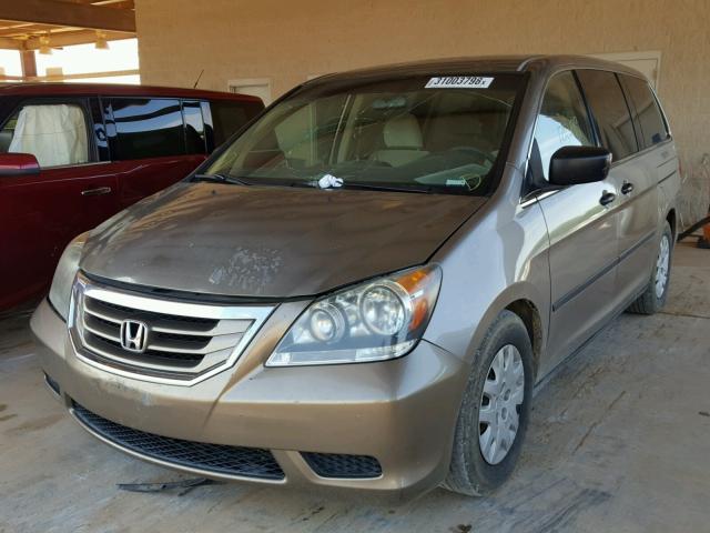 5FNRL3H28AB004709 - 2010 HONDA ODYSSEY LX TAN photo 2