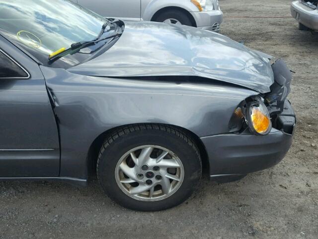 1G2NE52E35M149374 - 2005 PONTIAC GRAND AM S ნაცრისფერი ფოტო 9