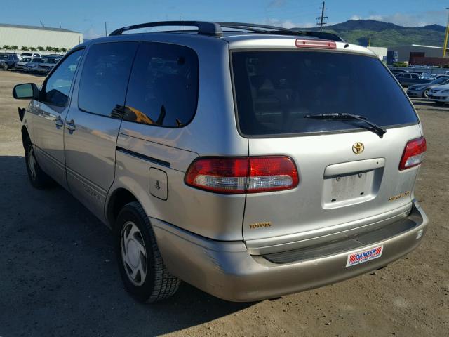 4T3ZF13CX1U342778 - 2001 TOYOTA SIENNA LE GOLD photo 3