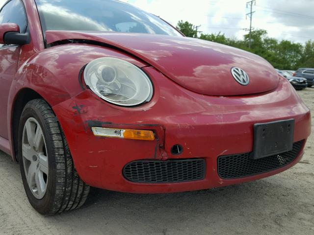 3VWRW31C17M519417 - 2007 VOLKSWAGEN NEW BEETLE წითელი ფოტო 9