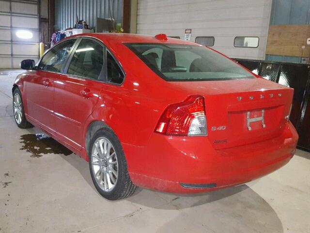 YV1390MS3A2512740 - 2010 VOLVO S40 2.4I RED photo 3