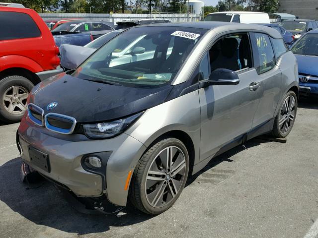WBY1Z4C53GV508760 - 2016 BMW I3 REX GRAY photo 2
