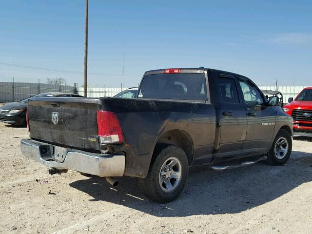 1D7RB1GP5BS554691 - 2011 DODGE RAM 1500 BLACK photo 4