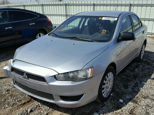 JA3AU16U08U037612 - 2008 MITSUBISHI LANCER DE SILVER photo 2