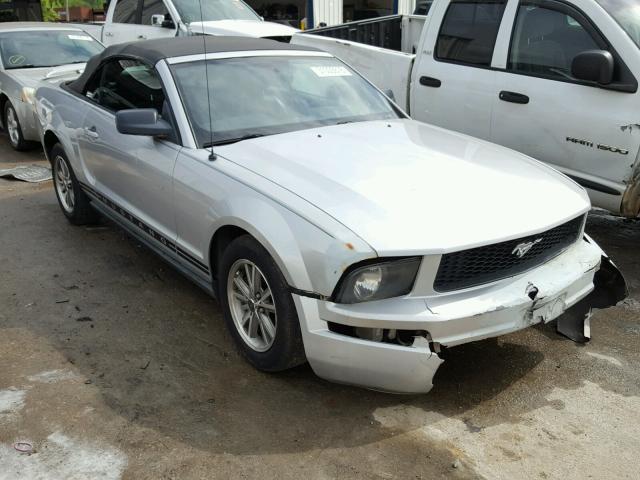 1ZVFT84N655250212 - 2005 FORD MUSTANG SILVER photo 1