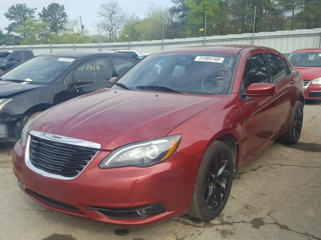 1C3CCBBB3DN618103 - 2013 CHRYSLER 200 TOURIN MAROON photo 2