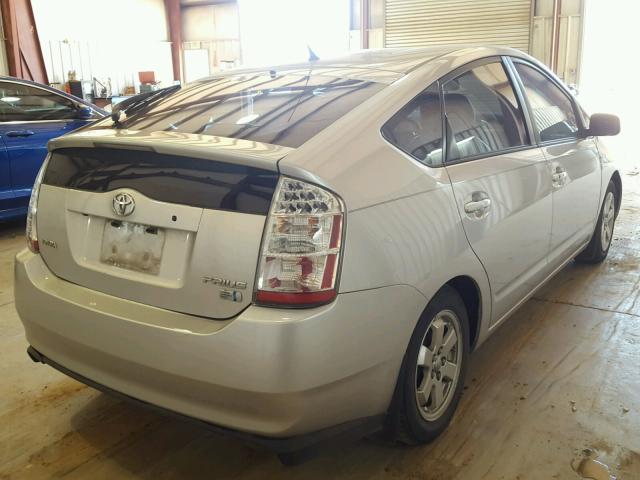 JTDKB20U363174525 - 2006 TOYOTA PRIUS SILVER photo 4