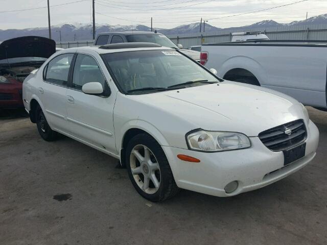 JN1CA31A41T315356 - 2001 NISSAN MAXIMA GXE WHITE photo 1