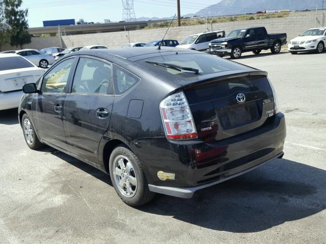 JTDKB20U663185857 - 2006 TOYOTA PRIUS BLACK photo 3