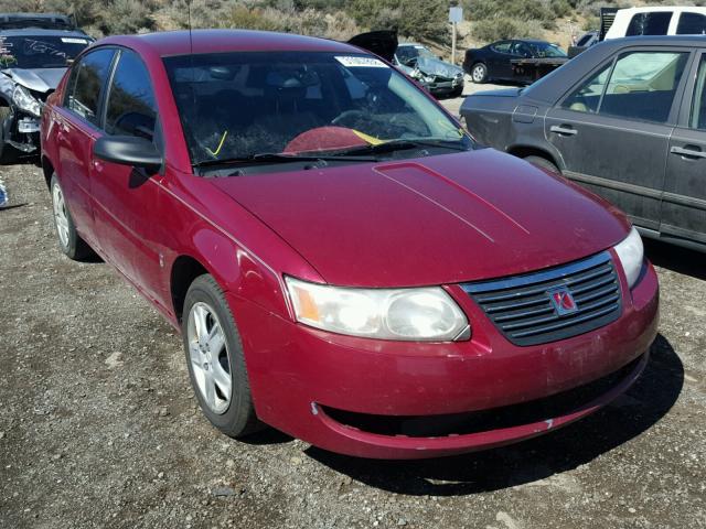 1G8AJ55FX7Z114020 - 2007 SATURN ION LEVEL მუქწითელი ფოტო 1