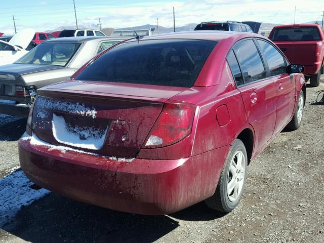 1G8AJ55FX7Z114020 - 2007 SATURN ION LEVEL მუქწითელი ფოტო 4