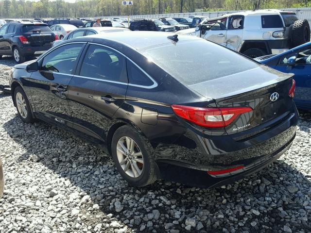 5NPE24AF2HH457434 - 2017 HYUNDAI SONATA SE BLACK photo 3