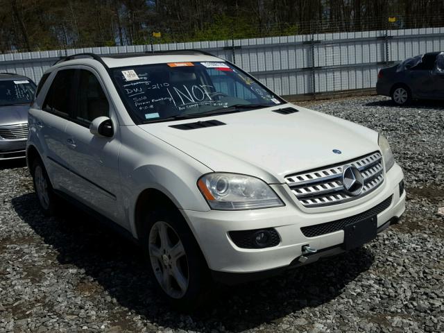 4JGBB86E58A436235 - 2008 MERCEDES-BENZ ML 350 WHITE photo 1