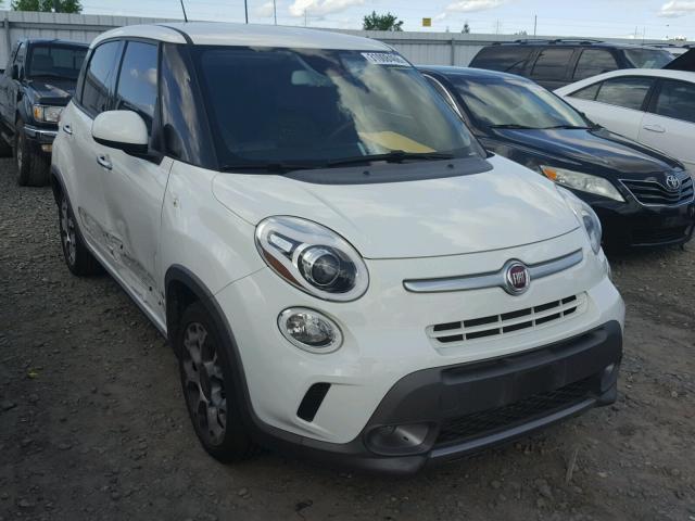 ZFBCFADH6EZ016081 - 2014 FIAT 500L TREKK WHITE photo 1