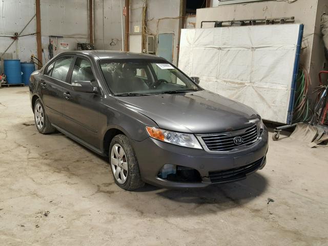 KNAGE228395320067 - 2009 KIA OPTIMA LX GRAY photo 1