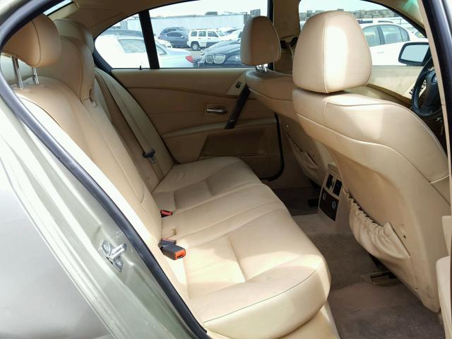 WBANA53555B857561 - 2005 BMW 525 I TAN photo 6