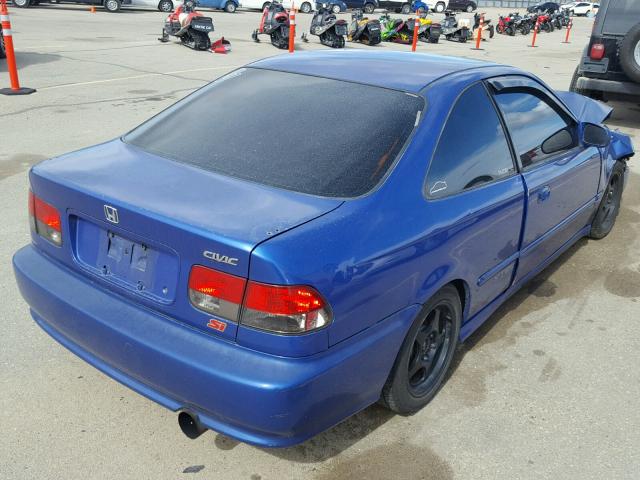 1HGEM1159YL002366 - 2000 HONDA CIVIC SI BLUE photo 4