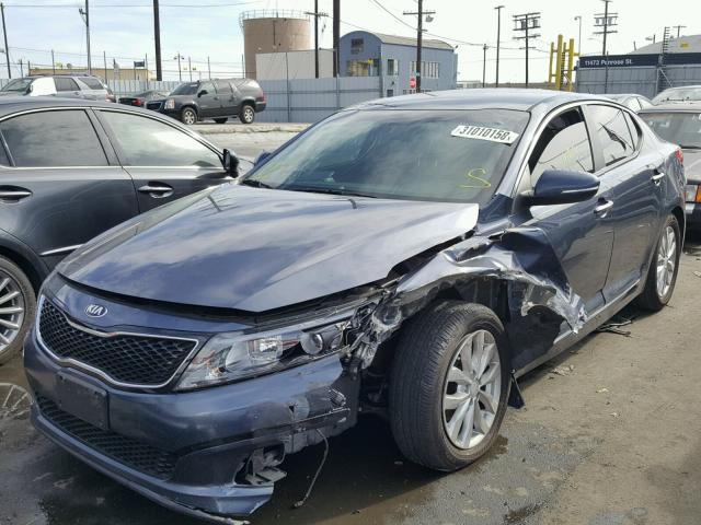 5XXGN4A71FG421073 - 2015 KIA OPTIMA EX BLUE photo 2