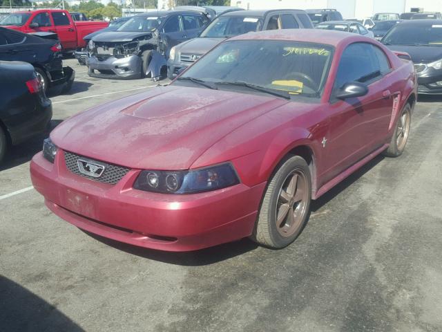 1FAFP40403F305554 - 2003 FORD MUSTANG RED photo 2