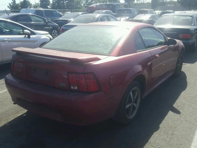 1FAFP40403F305554 - 2003 FORD MUSTANG RED photo 4