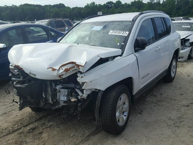 1C4NJCBAXFD397258 - 2015 JEEP COMPASS WHITE photo 2