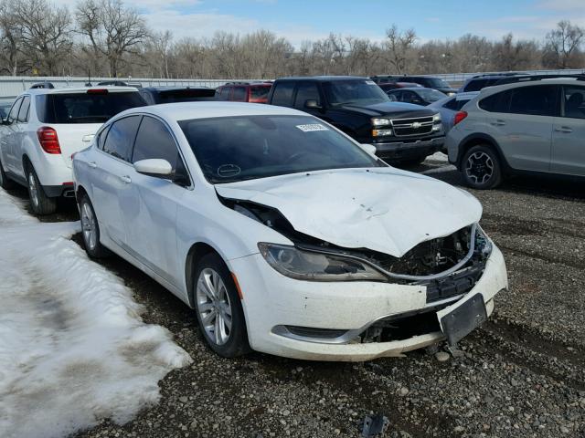 1C3CCCAB7FN756057 - 2015 CHRYSLER 200 LIMITE WHITE photo 1