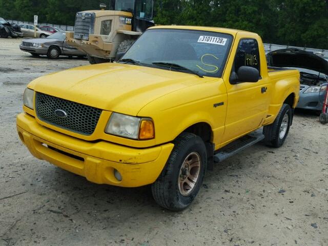 1FTYR10U92PB73981 - 2002 FORD RANGER YELLOW photo 2