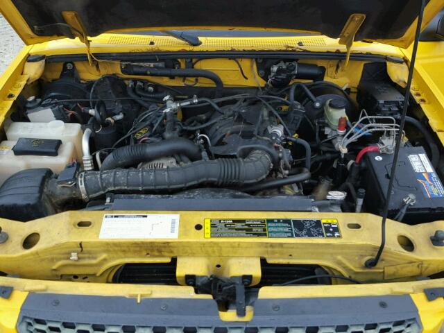 1FTYR10U92PB73981 - 2002 FORD RANGER YELLOW photo 7