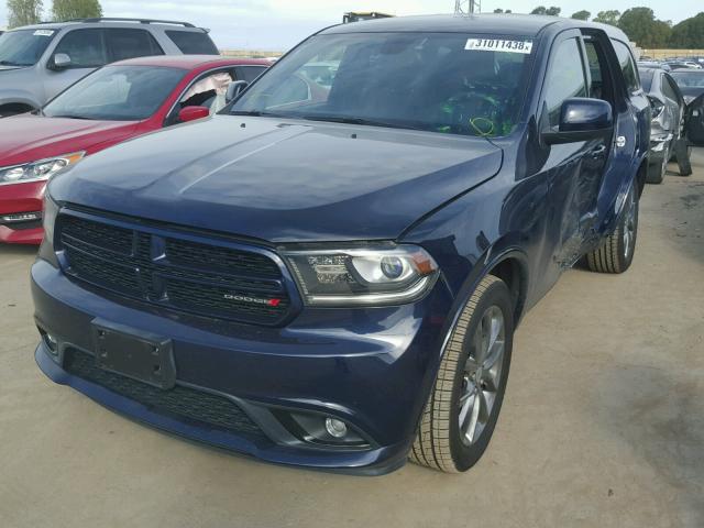 1C4RDHAG6EC598669 - 2014 DODGE DURANGO SX BLUE photo 2