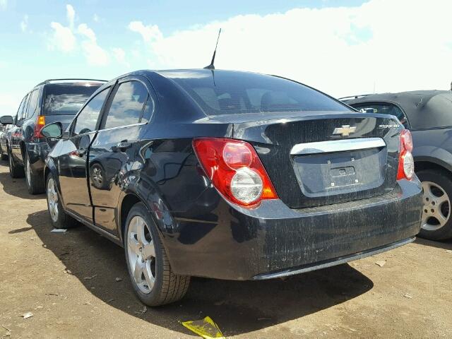 1G1JE5SH8C4175320 - 2012 CHEVROLET SONIC LTZ BLACK photo 3