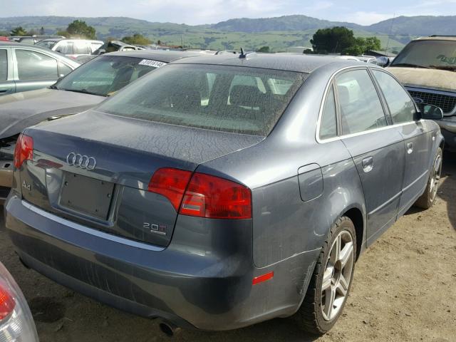 WAUDF78E96A166512 - 2006 AUDI A4 2.0T QU GRAY photo 4