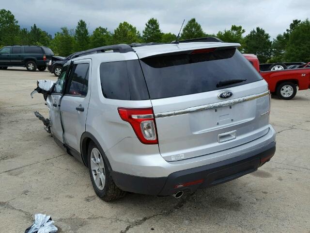 1FM5K7B82EGC25560 - 2014 FORD EXPLORER SILVER photo 3