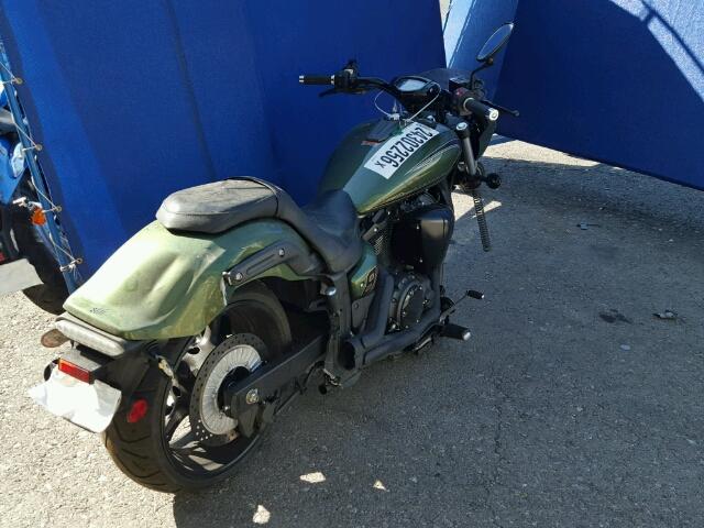 JYAVP33E5FA012184 - 2015 YAMAHA XVS1300 CU GREEN photo 4