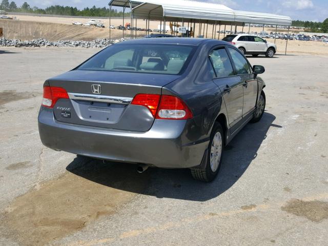 2HGFA1F35AH516884 - 2010 HONDA CIVIC VP GRAY photo 4