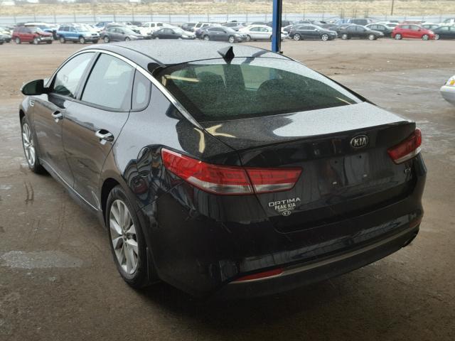 5XXGU4L30GG110359 - 2016 KIA OPTIMA EX BLACK photo 3