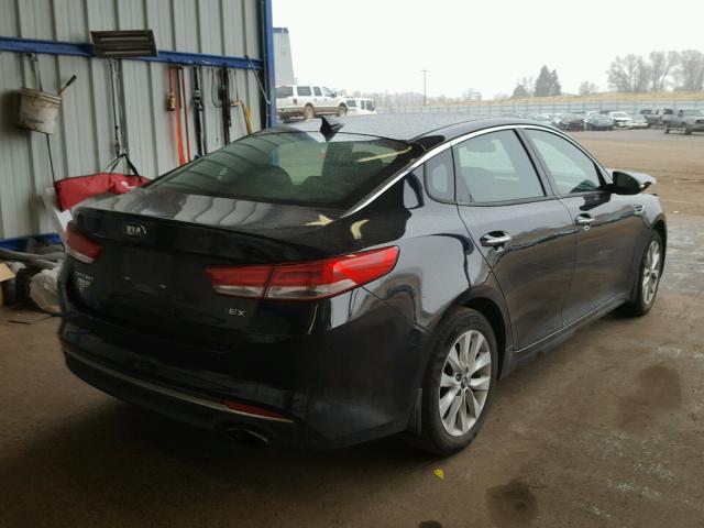 5XXGU4L30GG110359 - 2016 KIA OPTIMA EX BLACK photo 4