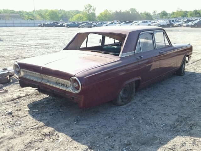 4F42F237335 - 1964 FORD FAIRLANE BURGUNDY photo 4