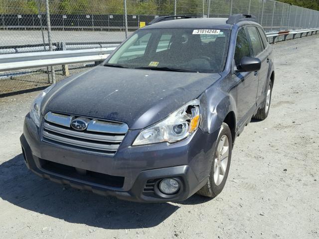 4S4BRBAC4E3235991 - 2014 SUBARU OUTBACK 2. BLUE photo 2