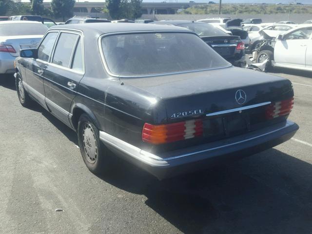 WDBCA35E7MA601243 - 1991 MERCEDES-BENZ 420 SEL BLACK photo 3