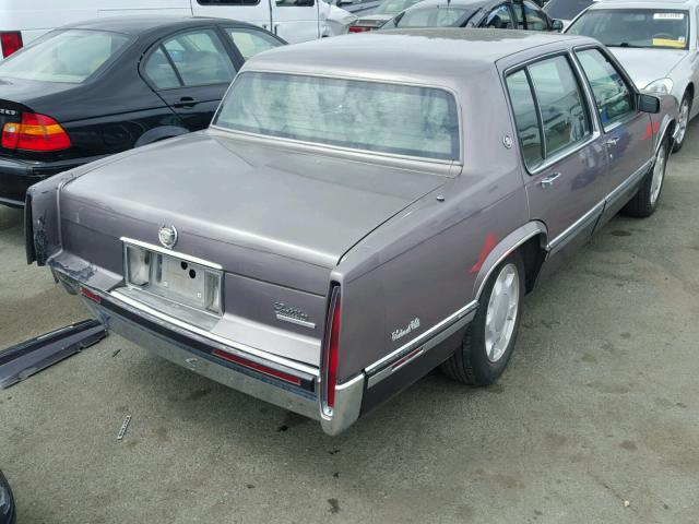 1G6CD53B8N4251413 - 1992 CADILLAC DEVILLE GRAY photo 4