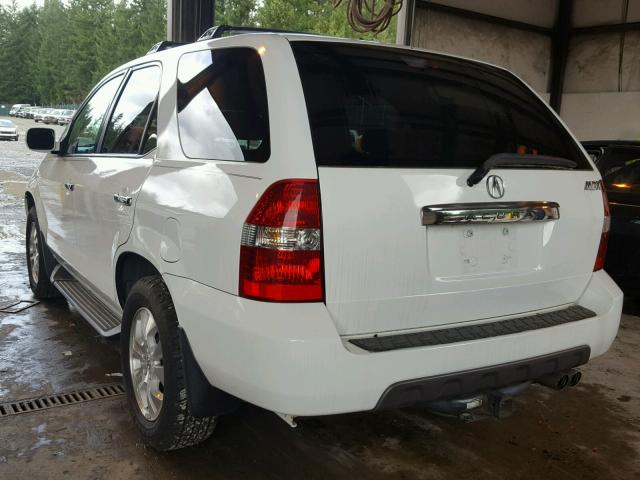 2HNYD18703H514701 - 2003 ACURA MDX TOURIN WHITE photo 3