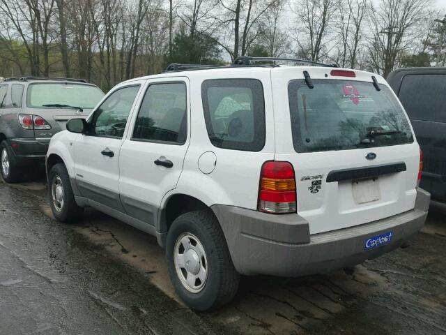 1FMYU01141KE57247 - 2001 FORD ESCAPE XLS WHITE photo 3