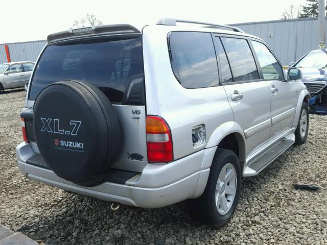 JS3TX92V324122919 - 2002 SUZUKI XL7 PLUS SILVER photo 4