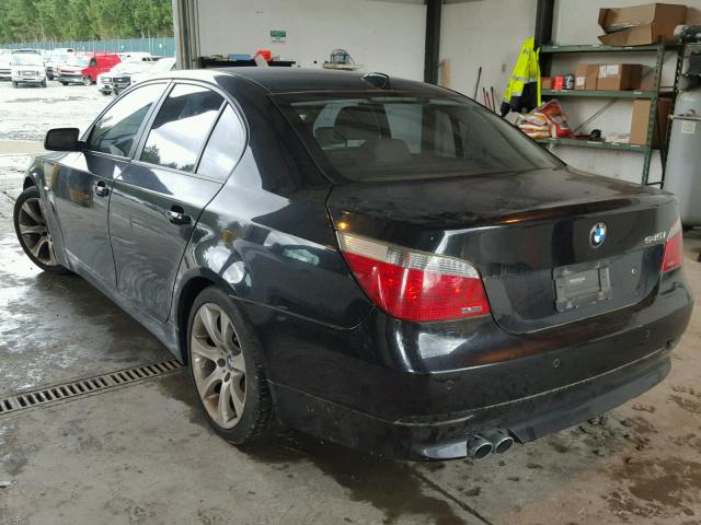 WBANB33535CN67847 - 2005 BMW 545 I BLACK photo 3