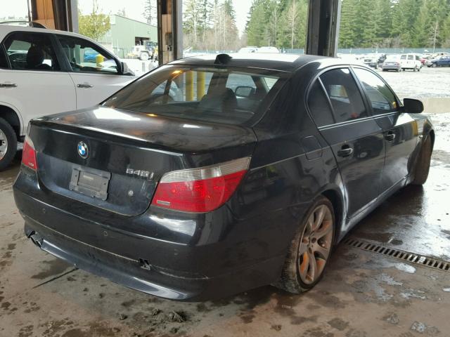 WBANB33535CN67847 - 2005 BMW 545 I BLACK photo 4