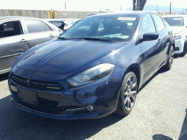 1C3CDFBB0ED831831 - 2014 DODGE DART SXT BLUE photo 2