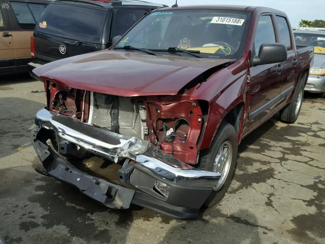 1GCCS339588195609 - 2008 CHEVROLET COLORADO L BURGUNDY photo 2