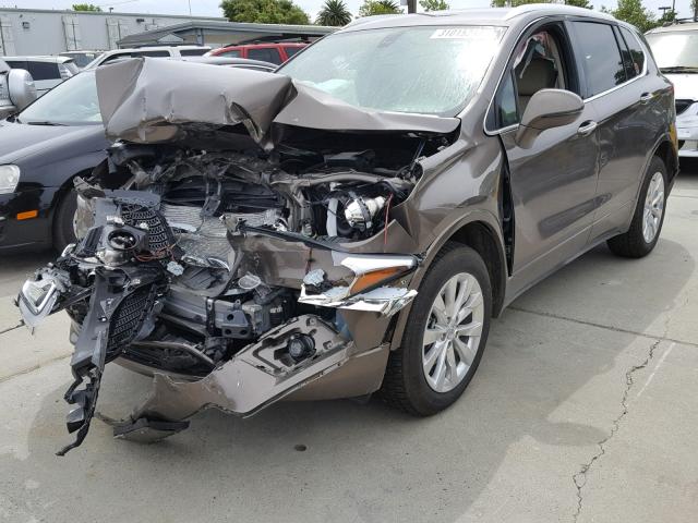 LRBFXDSA6HD075064 - 2017 BUICK ENVISION E BEIGE photo 2